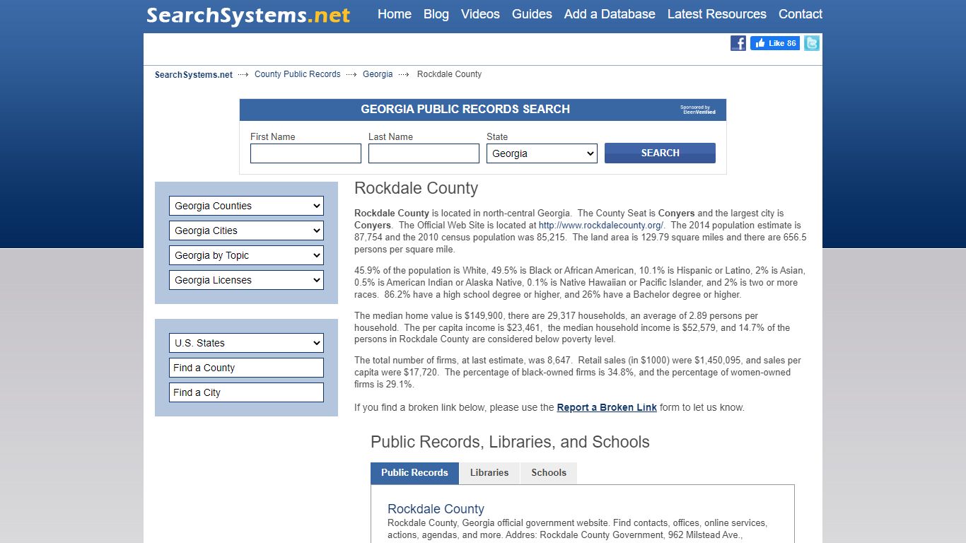 Rockdale County Criminal and Public Records